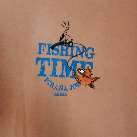 pirana joe | Shirts | Pirana Joe Fishing Time Aruba Tee | Poshmark